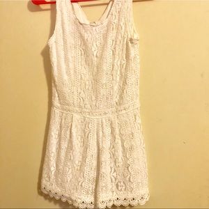“Summer Class in White” Romper